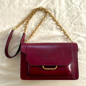 Isabel Marant Skamy Leather Crossbody Shoulder Bag